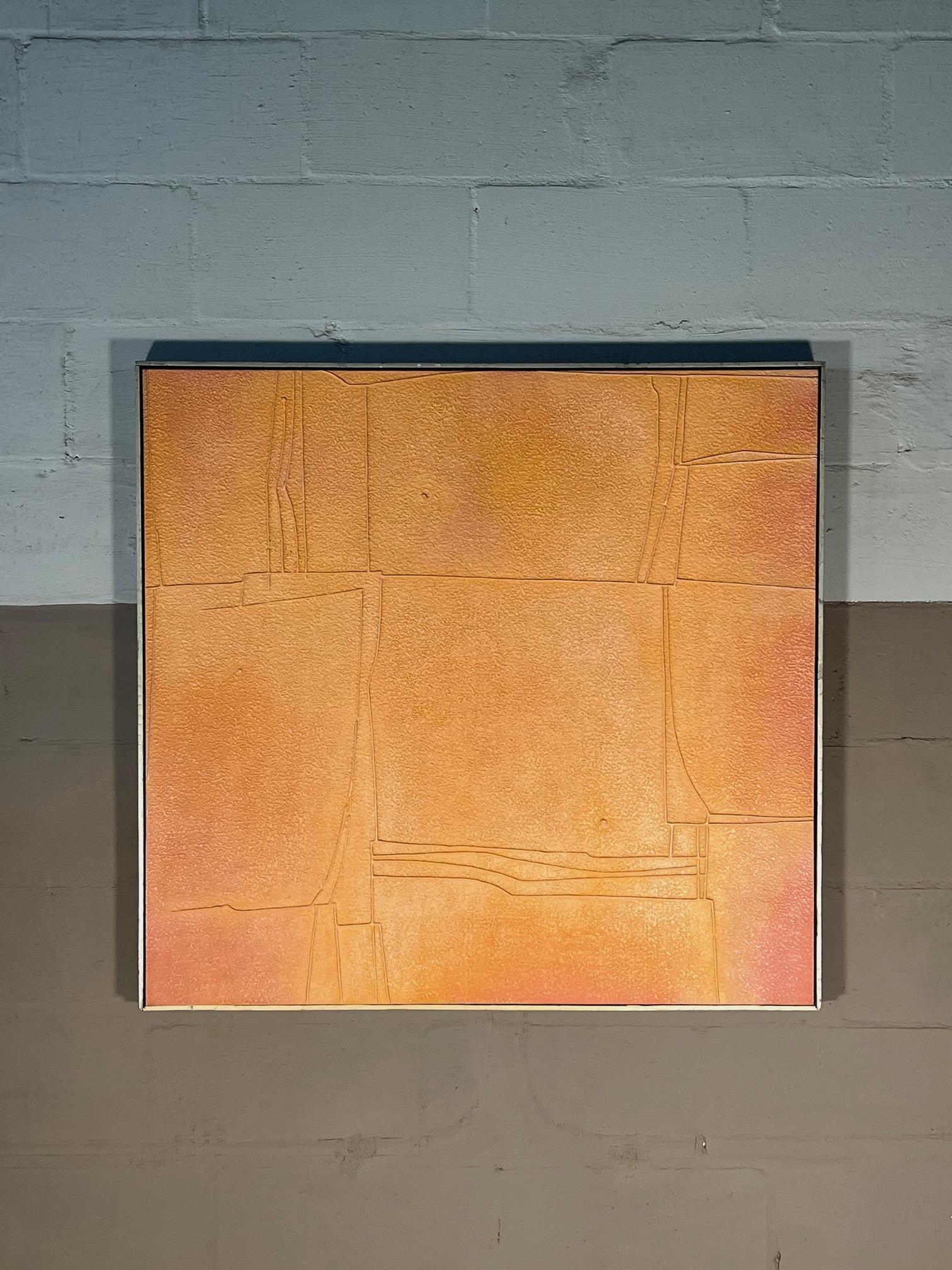 Frisman Vintage Warren Wolf Abstract Painting ca' 1980