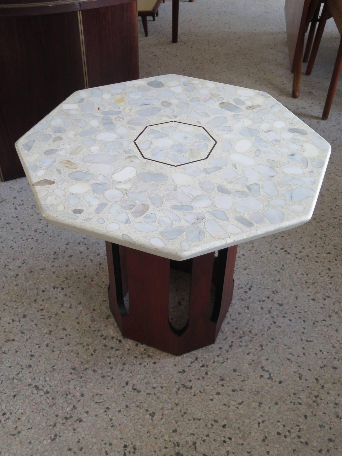 frisman vintage Harvey Probber Occasional Table with Terrazzo Top