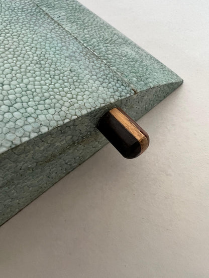 A Large Shagreen Jewelry Box By R&Y Augousti