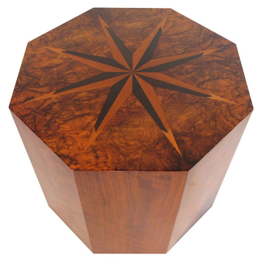 Frisman Vintage A Faceted Table With Inlays By Andrew Szoeke