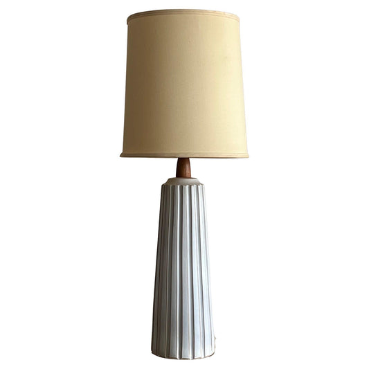 Frisman Vintage White Architectural Lamp by Gordon Martz Marshall Studios