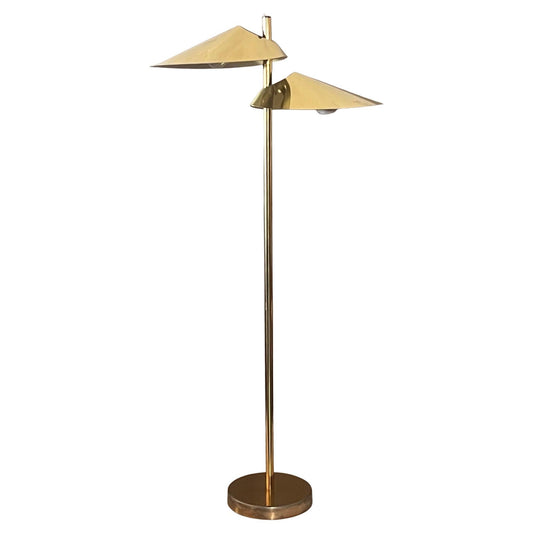 Frisman Vintage Curtis Jere Floor Lamp "Lily Pad", circa 1977