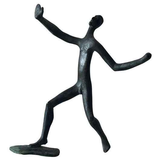 Frisman Vintage Bronze Sculpture by Anne Van Kleeck