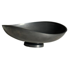 Edvin Oller for Gjutet Tenn / Schreuder & Olsson Large Pewter Bowl, Sweden