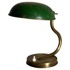 1940s Swedish Modern Organic Wall/ Table Lamp by Asea, Brass and Paint