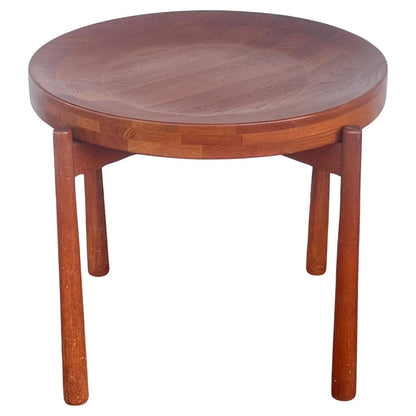 Teak Side Table With Removable Tray Top Jens Quistgaard Ca' 1960's