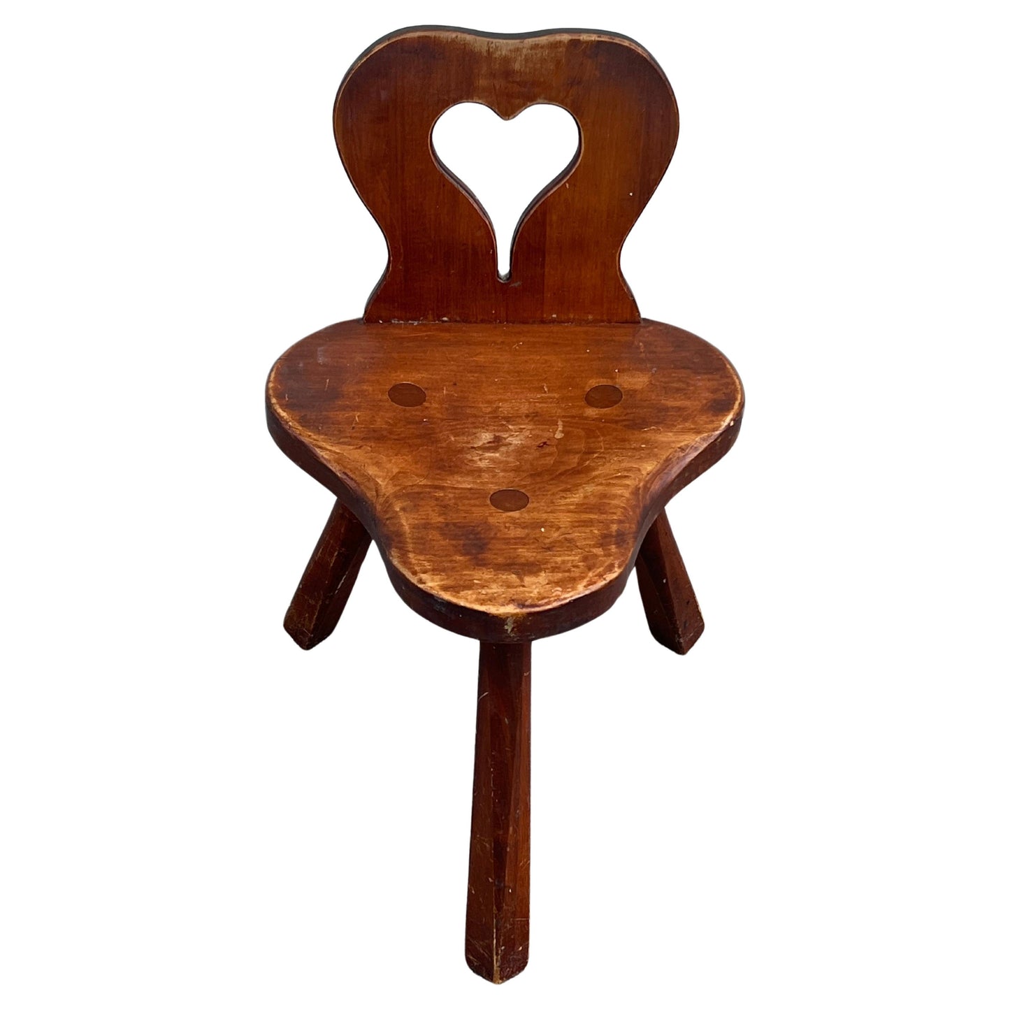 frisman vintage Vintage "Heart" Milking Stool Ca' 1950's