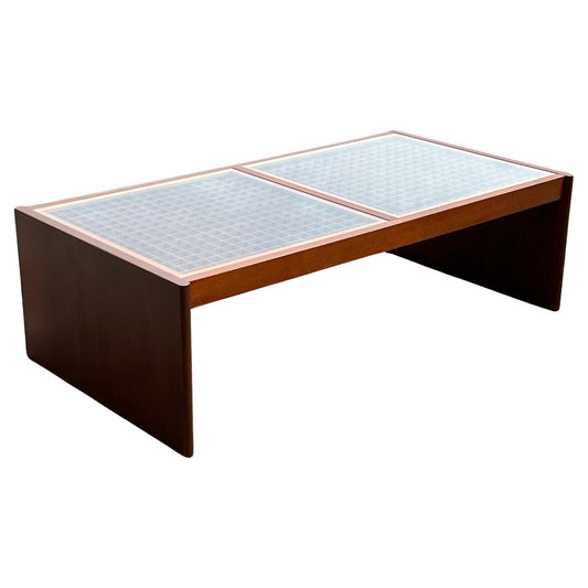 Frisman Vintage Danish Teak And Glass Coffee Table By Komfort Ca' 1960's