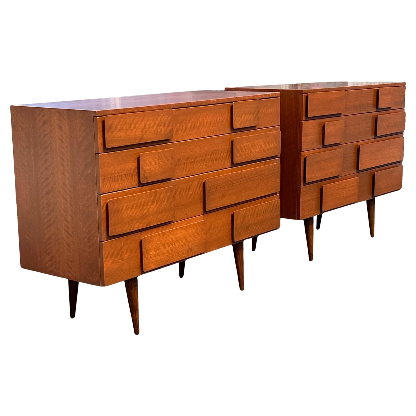 A Pair of Vintage Gio Ponti Dressers For Singer& Sons Ca' 1950's