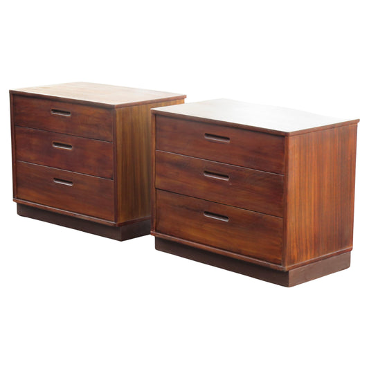 Frisman Vintage A Pair Of Small Dressers By Edward Wormley For Dunbar Ca' 1940's