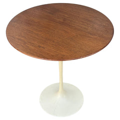 Original Eero Saarinen for Knoll International Tulip Side Table Walnut Top