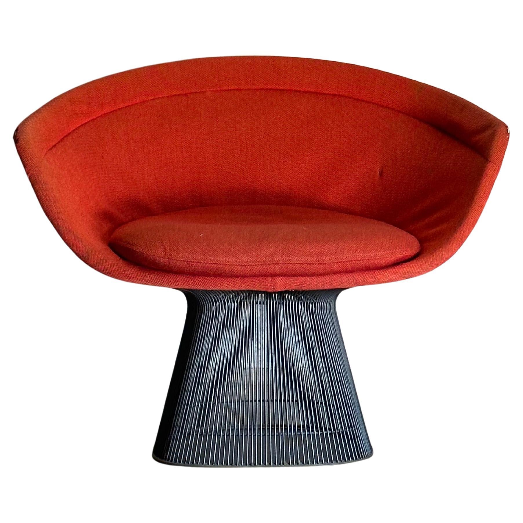 Frisman Vintage 1960s Warren Platner for Knoll Bronze Lounge Chair