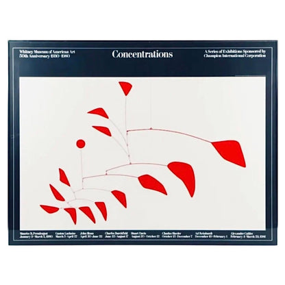 Frisman Vintage Vintage Rare XL Original Alexander Calder Museum Exhibition Lithograph Poster A+