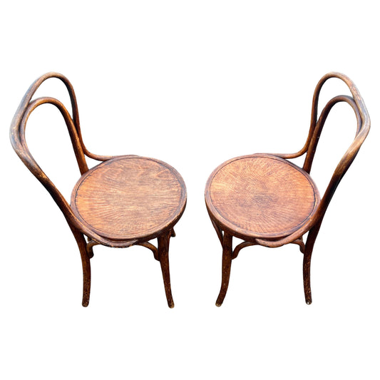 Frisman Vintage A Pair of J&J Jacob & Josef Kohn Bentwood Chairs Ca' 1890 Patina !