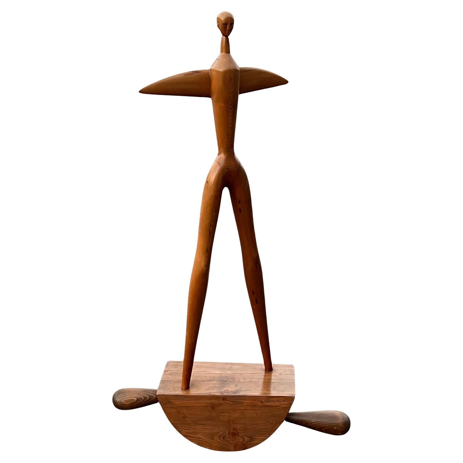Frisman Vintage A Large Figurative Sculpture By Manuel Pereira da Silva 1979