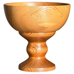 Large Swedish Pine Fruit Goblet Bowl