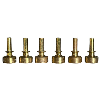 Frisman Vintage Hans Agne Jakobsson Brass Candle Holders, Set of 6