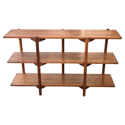Frisman Vintage Milo Baughman For Glenn Of California Bookshelf Walnut Patina 1950's