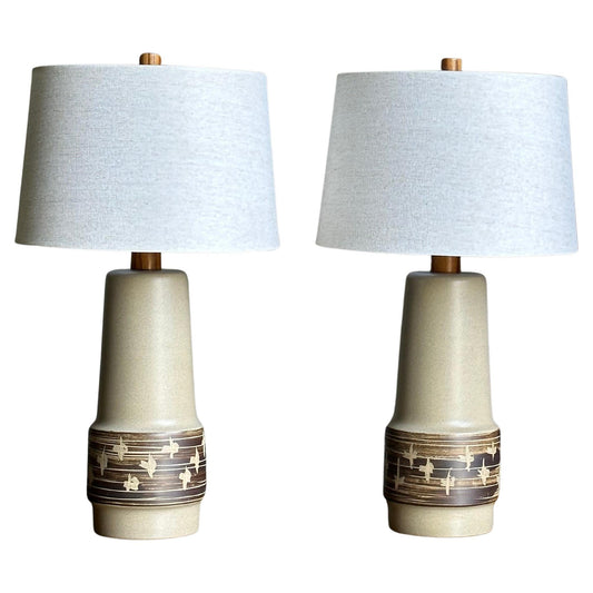 Frisman Vintage Large Table Lamps by Jane and Gordon Martz - a Pair