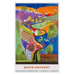 Original David Hockney Nichols Canyon Exhibition Poster Denmark
