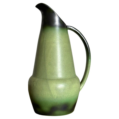 Frisman Vintage 1940s Eva Jancke-Björk for Bo Fajans Green Ceramic Pitcher