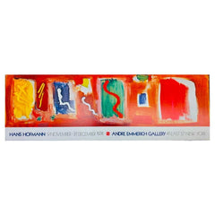70s XL Original Hans Hofmann Exhibition Lithograph Poster Emmerich Gallery NYC