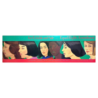 Frisman Vintage 70s Original Alex Katz Exhibition NOW Poster Womens Equal Rights Amendments ERA