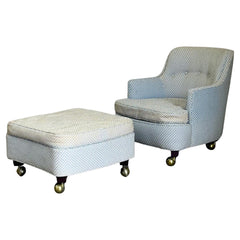 Edward Wormley for Dunbar Club Chair and Ottoman