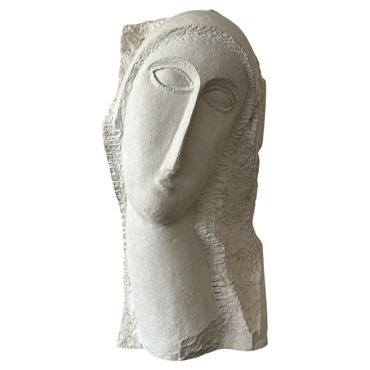 Frisman Vintage Modigliani Style Sculpture ca' 1985 Tete