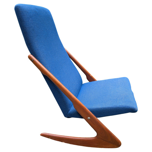 Frisman Vintage Danish Modern Rocker By Mogens Kold ca' 1960's