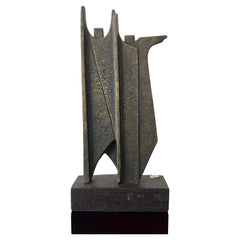 Man And Woman Bronze Sculpture By Nelide Bertolucci Ca' 1980's