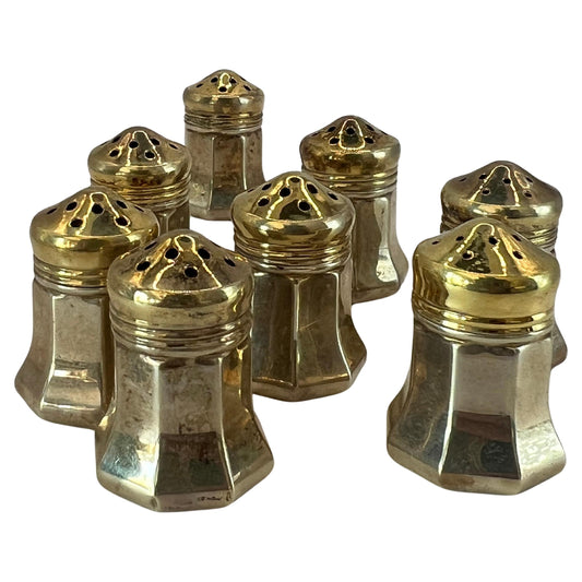 Frisman Vintage Cartier Salt & Pepper Shakers Sterling Silver Original Box ca' 1960's