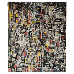 An Abstract Expressionist Painting By Leonard Maurer, 1958