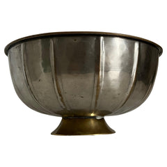 Art Deco Style Brass Hammered Bowl Argentina ca' 1930's