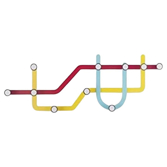 Frisman Vintage Post Modern NYC Vignelli Subway Pop Art Coat Rack Alan Wisniewski Umbra Italy