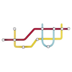 Post Modern NYC Vignelli Subway Pop Art Coat Rack Alan Wisniewski Umbra Italy