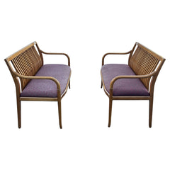 A Pair Of Custom Maple Benches By Paoli ca' 1980's