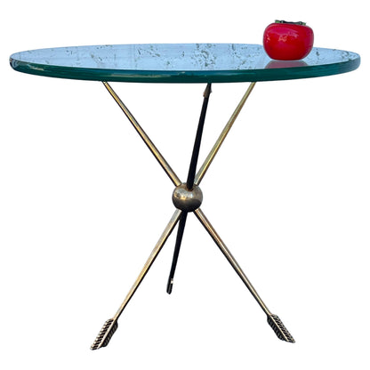 Frisman Vintage Italian Solid Brass Arrow Gueridon ca' 1940's