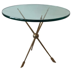 Italian Solid Brass Arrow Gueridon ca' 1940's