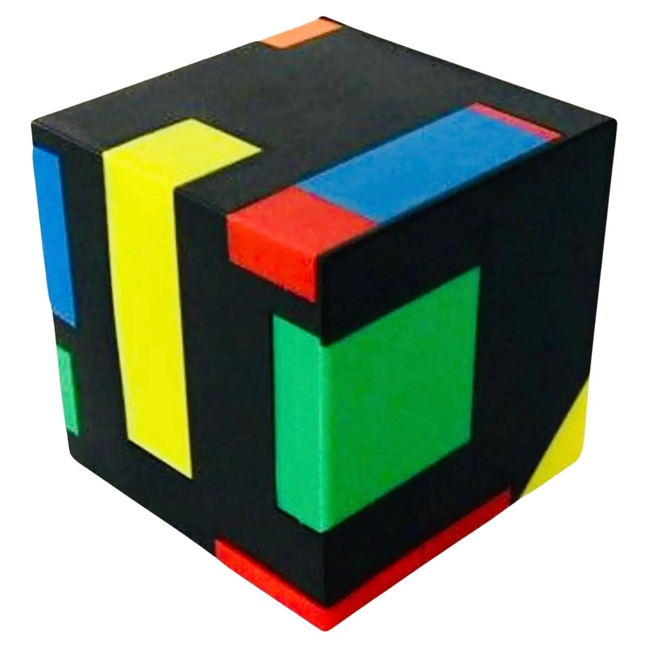 Frisman Vintage 1980's Postmodern Memphis Design George Matsumoto Magic Cube Hidden Office