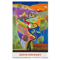 ART SALE Original David Hockney Nichols Canyon Exhibition Poster Denmark