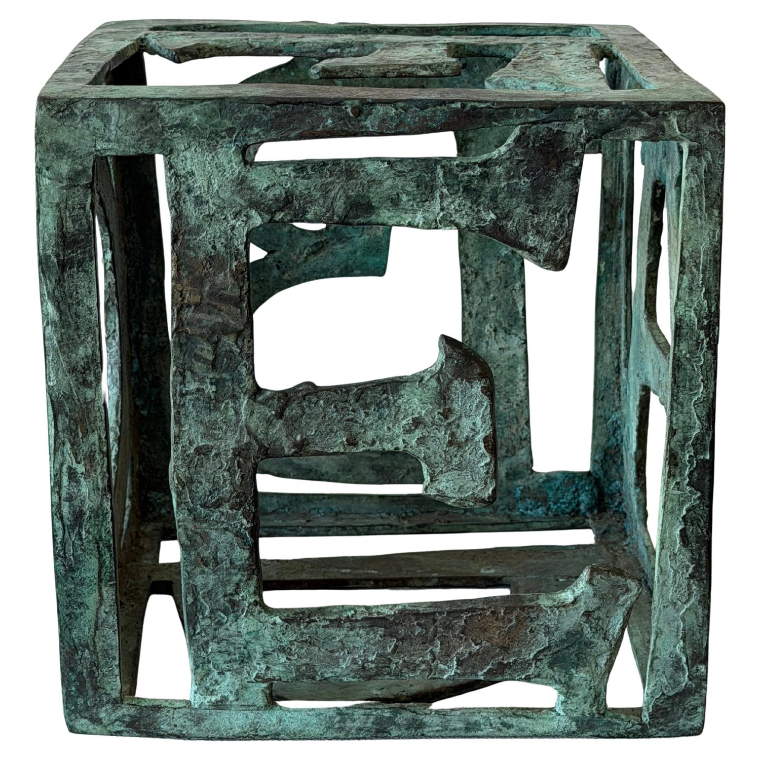 Frisman Vintage Unusual Bronze Alphabet Sculpture By Anne Van Kleeck ca' 1950's