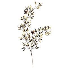 A Signed Vintage Curtis Jere Tree Branch Sculpture Butterflies 1983