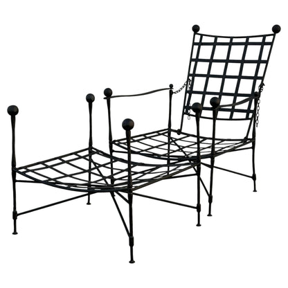 Frisman Vintage Classic Mario Papperzini Amalfi Lounge Chair And Ottoman for Salterini, 1950's