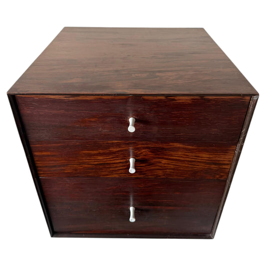 Frisman Vintage Vintage Miniature Cabinet Rosewood Attr Herman Miller ca' 1950's Cube