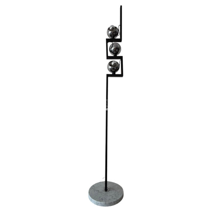 Frisman Vintage Original Eyeball Floor Lamp by Angelo Lelli for Arredoluce, 1960s Marble Base