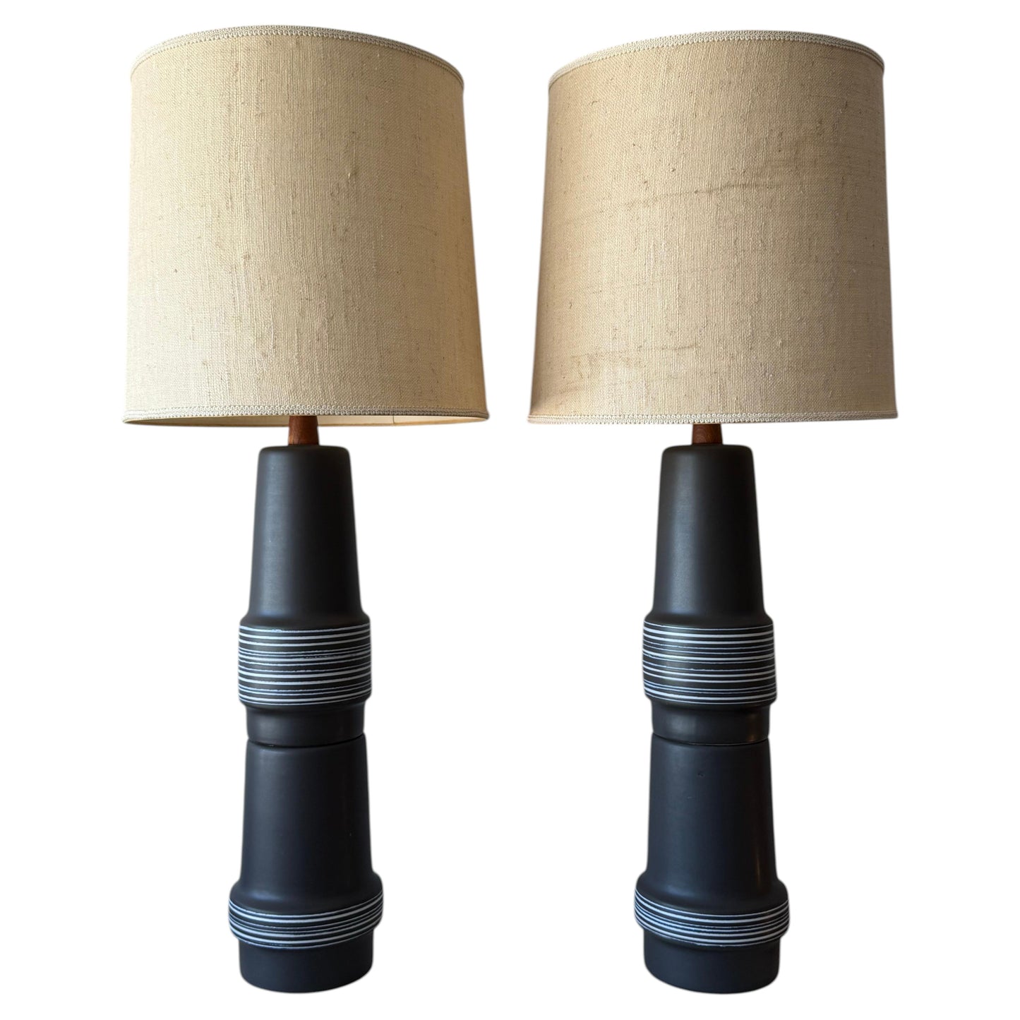 Frisman Vintage A Pair Of Monumental Martz Lamps