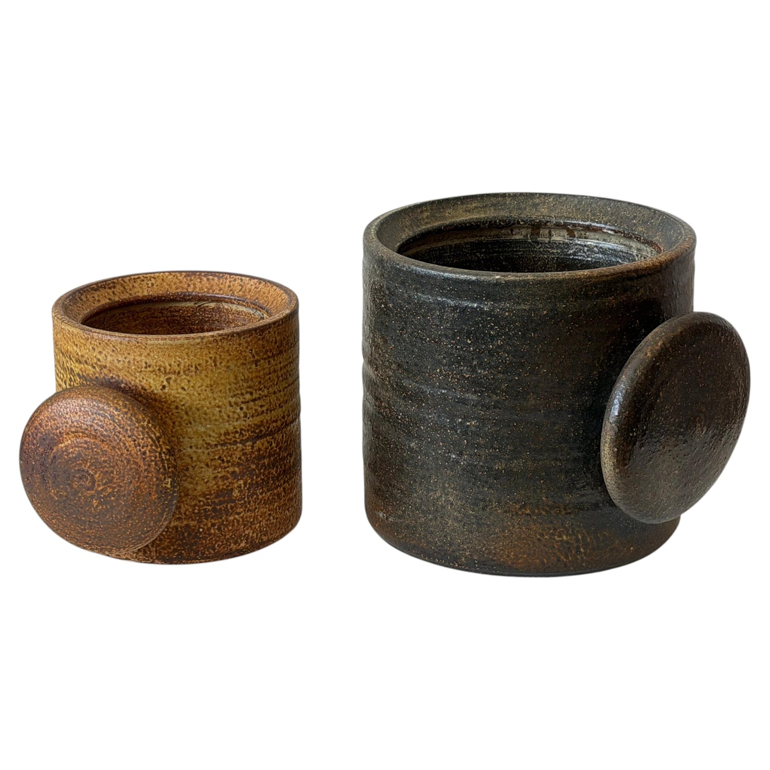 Frisman Vintage Two Unusual Ceramic Planters By Mobach Holland ca' 1960's