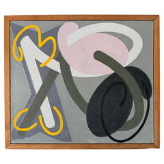 Vanessa Jackson Abstract Oil On Canvas Painting ca' 1983