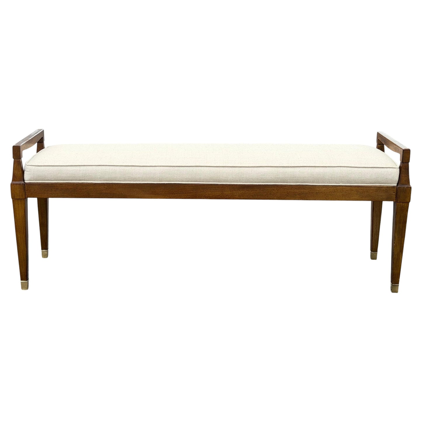 Frisman Vintage Upholstered Bench By Henredon Ca' 1950's